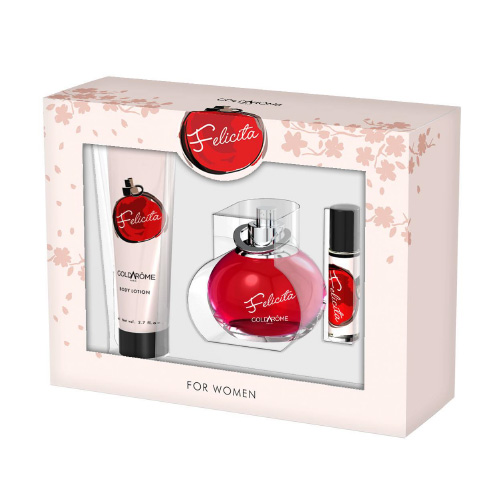 COFFRET GOLDAROME PARFUMS 3 PCS  FELICITA FEMME