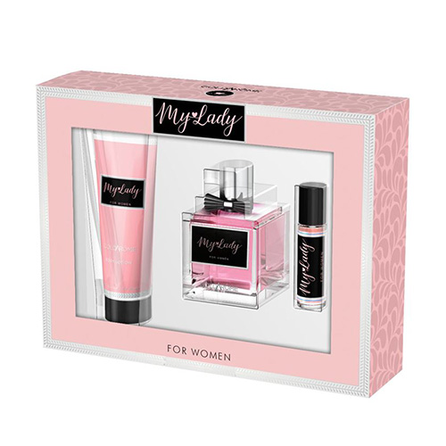 COFFRET GOLDAROME PARFUMS 3 PCS  MY LADY FEMME