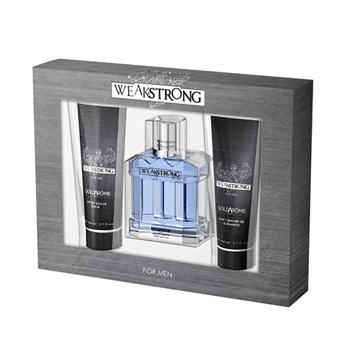 COFFRET GOLDAROME PARFUMS 3 PCS WEAK AND STRONG HOMME COFFRET GOLDAROME PARFUMS 3 PCS WEAK AND STRONG HOMME